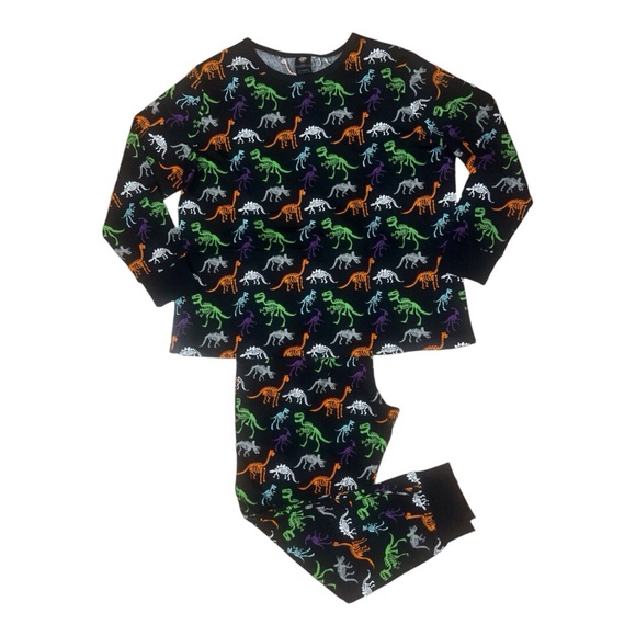 Hyde and Eek Other - Hyde and Eek Women’s Halloween Dinosaur Skeleton Print Pajama Set